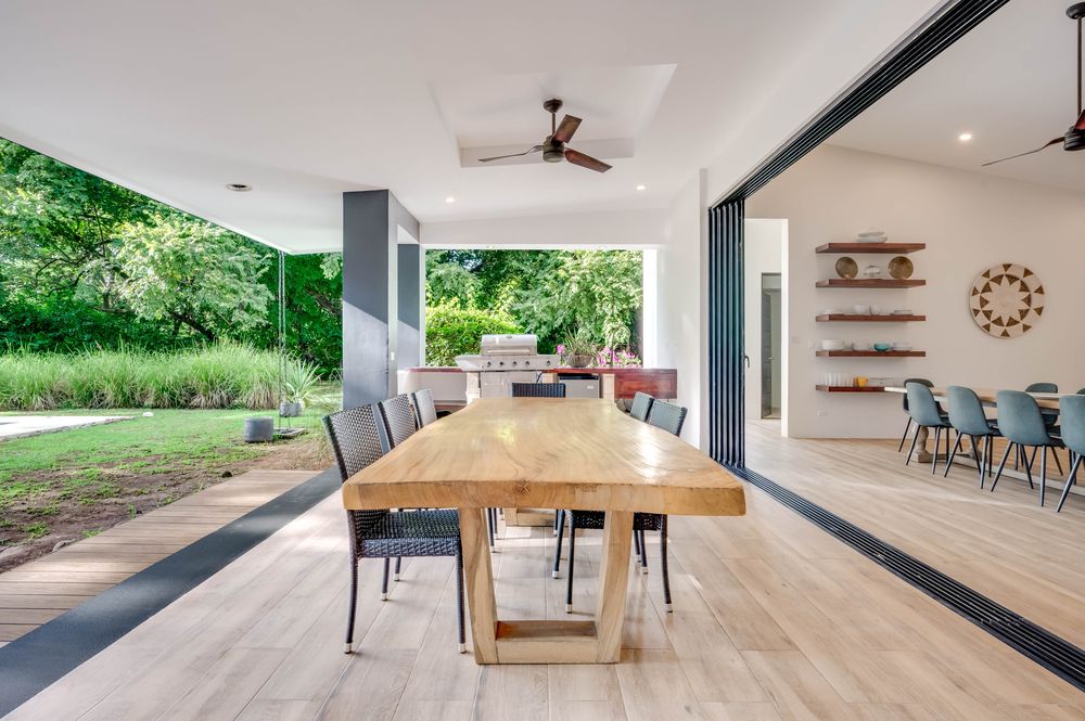 Outdoor dining table